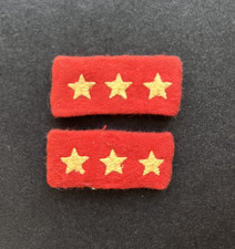 Lot of Imperial Japanese Army Brass Rank Stars and Cherry Blossom Uniform Buttons