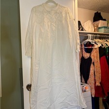 Vintage Cream Lace Knit Dress/Nightgown, German Size 48 — listing 2