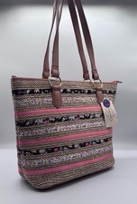 St John's Bay Floral Appliqué Straw Shoulder Bag — listing 2