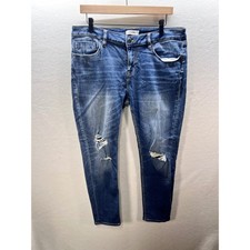 Vigoss Jeans Women's Distressed Light Wash Ripped Skinny Jeans, Size 3/4 — listing 3