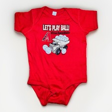 Arizona Diamondbacks MLB Baby Bodysuit Creeper, Red with 'A' Logo — listing 4