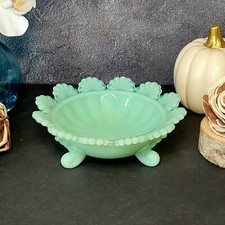 Vintage Green Depression Glass Sugar Shaker / Muffineer with Perforated Metal Lid, 5 inches — listing 4