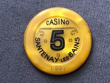 Vintage French Casino Chip 10 Francs - Casino de Santenay-les-Bains — listing 2