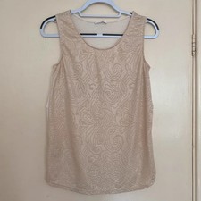 Promod Sleeveless Floral Tank Top with Sequin and Embroidery Embellishment — listing 5