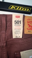 Levi's 501 Men's Straight Leg Jeans, Size 36x32, Medium Wash Blue Denim — listing 5