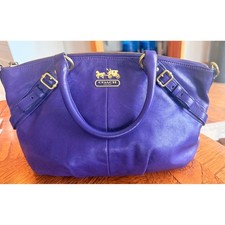Coach Madison Gathered Leather Sophia Satchel in Grey — listing 4