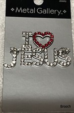"I Love Jesus" Rhinestone Bedazzled Black Baseball Cap
