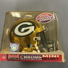 Riddell Green Bay Packers Mini Football Helmet - Signed by Brett Favre (Personalized to Chris)