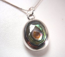 Sterling Silver Cushion-Cut Mother-of-Pearl Ring with Twisted Band