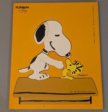 Lot of 6 Vintage Playskool Wooden Frame-Tray Puzzles (Disney & Peanuts) — listing 3