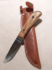 Queen Cutlery Fixed Blade Hunting Knife with Pearl Celluloid Handle, 3 inch Blade No visible stamp — listing 3