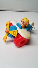 Vintage Fisher Price Little People Airplane Pull Toy #171 with Pilot — listing 4