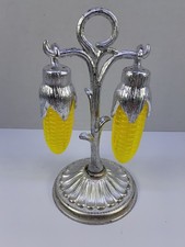 Vintage Figural Corn on the Cob Ceramic Salt and Pepper Shakers, Set of 2 — listing 3