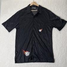 MENACE Navy Cotton Twill Button-Up Shirt/Shirt Jacket, Size L — listing 4