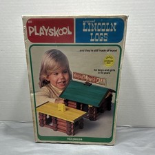 Vintage Playskool Lincoln Logs Set with General Store Building — listing 5