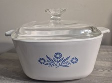 Corning Ware Cornflower Blue Casserole Dishes with Glass Lids (2 pieces) A-2-B — listing 4