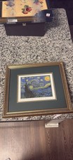 Van Gogh 'Starry Night' Framed Art Print in Ornate Gold Frame — listing 6