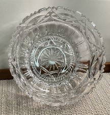 Cut Lead Crystal Tapered Bowl with Vertical Panel and Wide Bevel Cuts — listing 4