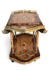 Italian Neoclassical Maggiolini-Style Oval Marquetry Dining Table with Ebonized Tapered Legs — listing 2