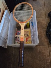 Wilson Jack Kramer Autograph Midsize Wood Tennis Racket with Cover, listing 4