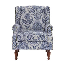 Upholstered Chair with Damask Chenille Fabric and Nailhead Trim (Detail), listing 4