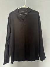 Giorgio Armani Men's Camel Linen-Blend Shirt Jacket, Size 56 (IT), listing 5