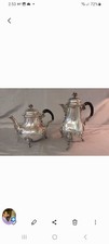 Austro-Hungarian 800 Silver Coffee/Tea Service with Tray, Demitasse Cups & Spoons — listing 6