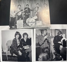 Vintage 1960s Beatles Black & White Promotional Photograph with 'John Lennon' Signature