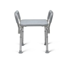 Adjustable Height Shower Bath Bench Chair with Padded Arms — listing 3