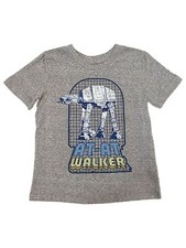 Star Wars Boys' Short-Sleeve Button-Up Chambray Shirt with All-Over Character Print — listing 5