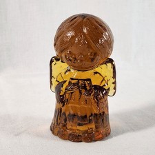 Mosser Glass Amber Praying Angel Figurine — listing 2
