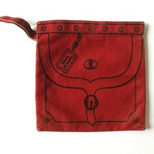 Vintage Roberta di Camerino Italian Trompe l'Oeil Chain Print Cosmetic Bag — listing 6