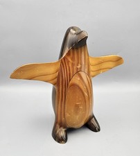 Hand-Carved Painted Wood Penguin Figurine — listing 5
