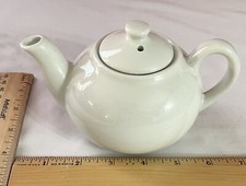 Mayer China Restaurant Ware Small Teapot with Blue Floral Transferware Pattern — listing 4