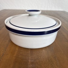 Mixed Lot of Stoneware & Ceramic Serving Pieces (Meyer Blue Casserole, Pinnacle Bowl, Sea Sand & Sky Platters) Set of 6, listing 2