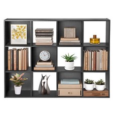 Modern Black Asymmetrical Cube Bookshelf / Display Shelving Unit — listing 6