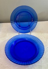Vintage Cobalt Blue Ribbed Ceramic Teapot — listing 6