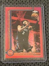 2023-24 Topps Basketball Cade Cunningham Holiday Refractor Card, Detroit Pistons, listing 4