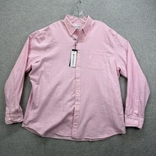 Saddlebred Vintage Oxford Long-Sleeve Button-Down Dress Shirt, Light Blue, Size XXL — listing 2