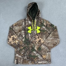 Under Armour Threadborne Realtree Max-5 Camo Hunting Hoodie, Fleece-Lined, Size XXL — listing 3