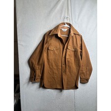 Woolrich Men's Red Wool Button-Down Work Shirt, Size XL — listing 3