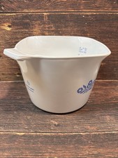 Corning Ware Cornflower Blue Broil/Bake Tray with Wire Chrome Cradle and Wood Handles — listing 2