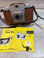 Kodak Pony II 35mm Film Camera with Anastar 44mm f/3.9 Lens and Original Leather Case — listing 6