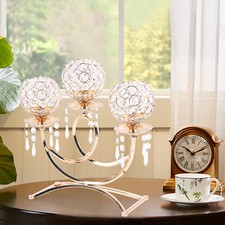 Heavy Clear Crystal Glass Candle Holder / Tealight Votive No mark visible — listing 4