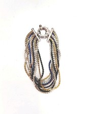 Milor Sterling Silver Multi-Strand Snake Chain Bracelet, 7 inch — listing 6