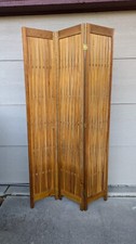 Vintage Architectural Salvage Wooden Screen Doors, Set of 3 Cream-Painted Panels — listing 4