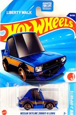 Hot Wheels Blue Race Car with Yellow/Red Flames and Hot Wheels Logo Tampo — listing 6
