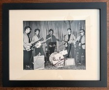 Vintage 1960s Beatles Black & White Promotional Photograph with 'John Lennon' Signature — listing 6