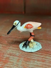 Vintage Hand-Painted Bisque Porcelain Bird Figurine on Floral Branch, Base Music Box Mechanism — listing 6