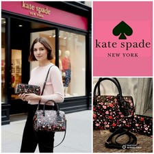 Kate Spade New York Black Leather Convertible Backpack with Flap Closure — listing 4